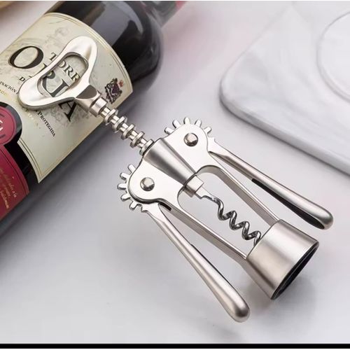 Professional Stainless Steel Bottle Opener with Built-in Beer Cap Remover