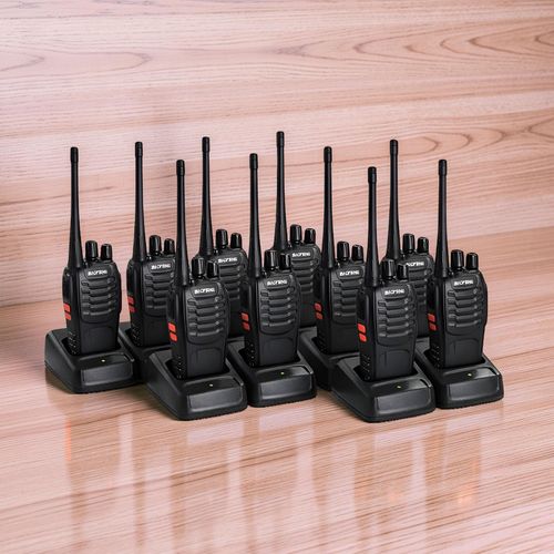 Handheld Noise Reduction Technology BF-888S Walkie Talkie Radio Calls- 10 Pieces
