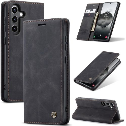 For Samsung Galaxy S25 FE Wallet Case,Soft PU Leather Flip Case Magnetic Stand Flip Protective Cover Leather Case with ID & Credit Card Slots Holder Case