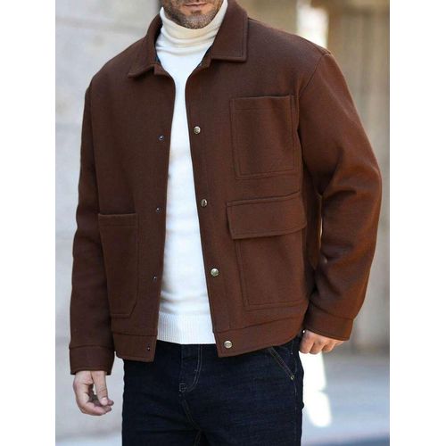 Men casual Polo collar jacket