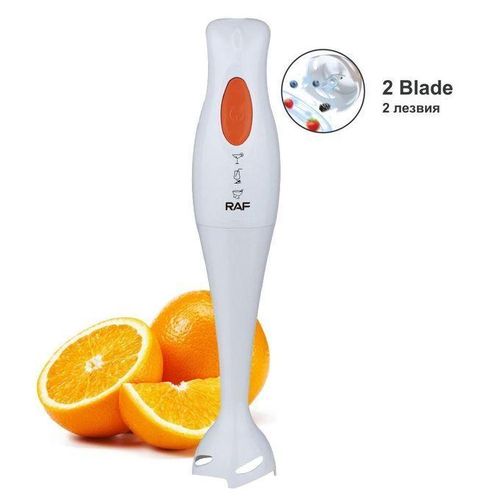 White Immersion Blender Handheld Hand Blender For Soup Baby Food And Smoothies