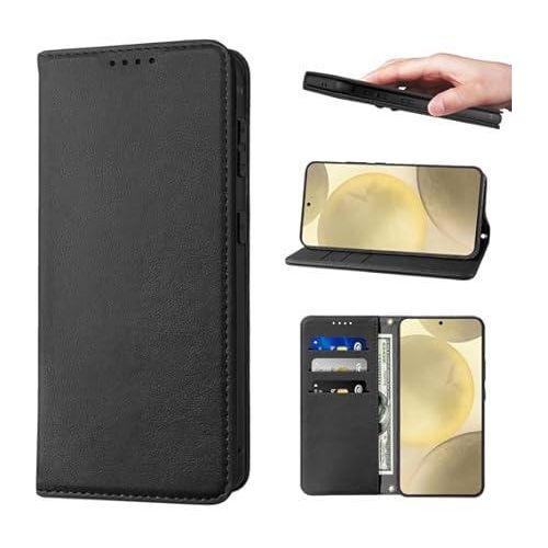 Black Executive Retro Leather Wallet Case for iPhone 11 – Premium PU Leather, Multi-Card Organizer, Zipper Pocket & Magnetic Lock