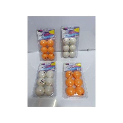 6pcs - High Quality Table tennis balls - Orange White