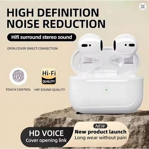 Pro 5s Bluetooth Earphone/ Airpods/ Earpods/ Earbuds/ Headsets Stereo Wireless Headphone In-Ear HiFi Earbud HandsFree Headset Mic Noise Reduction Earplugs