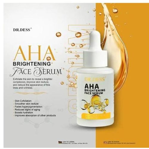 Brightening Face Serum with Vitamin C Niacinamide Hyaluronic Acid Anti-Acne Dark Spots Fading Hydrating Skin Barrier Repair for Sensitive Acne-Prone Skin