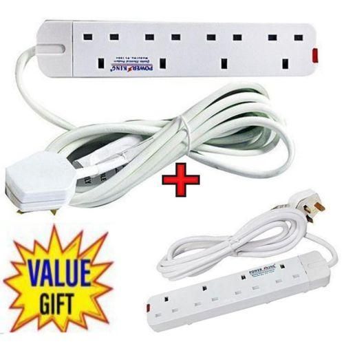 Power King HOME BEST 4 WAY POWER EXTENSION WITH LONG CABLE FREE 4WAY POWER EXTENSION