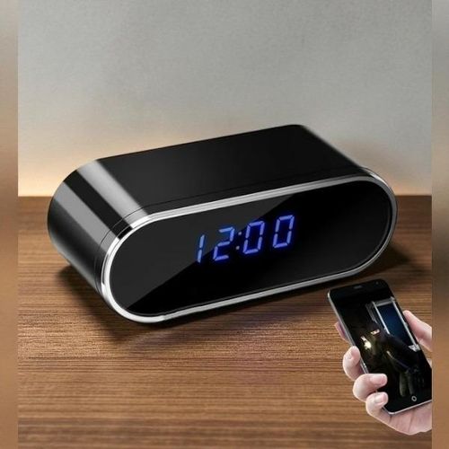 Motion Detection Sensor Security Surveillance Top Quality Full HD 1080P Full HD 4K Home and Office Security Surveillance Monitoring Alarm Mini Table Clock WiFi Spy Hidden Camera Audio Video Recorder