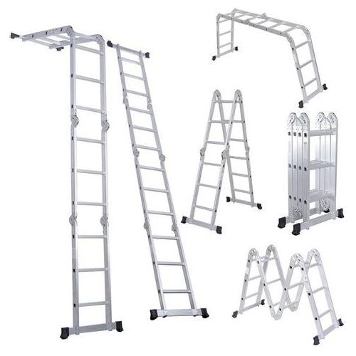 Ladder Multi Purpose Aluminum Extension Ladder, Folding Ladder