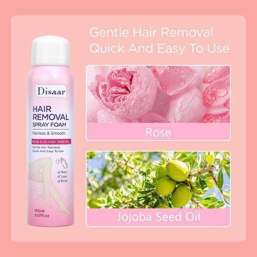 Hair Removal Spray Foam Quick Gentle Effective Hair Removal for Silky Smooth Skin