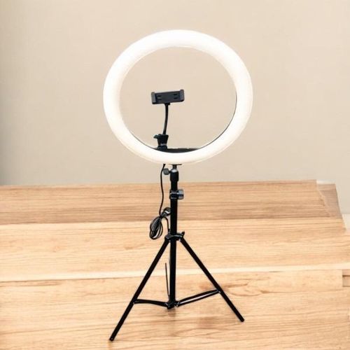360° Rotation Angle 12 Inch LED Ring Light With 2M Tripod Stand, Variable Brightness, Plug And Play