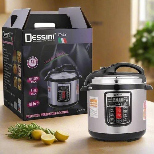 6L Multi-Functional Electric Pressure Cooker & Rice Cooker – Fast, Energy-Saving, Non-Stick, Programmable Cooking for Stewing, Braising, Steamer and Pressure Cook and has Digital Timer