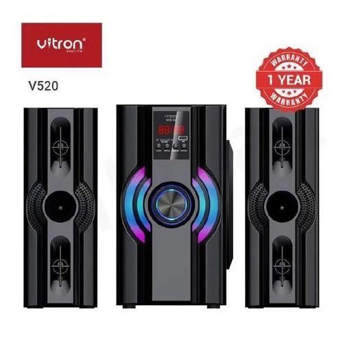 V520 2.1-channel X-Bass Home Theatre System, 10,000W (PMPO), AC/DC Input , with Bluetooth, USB, SD card, AUX, and FM tuner support, Remote control