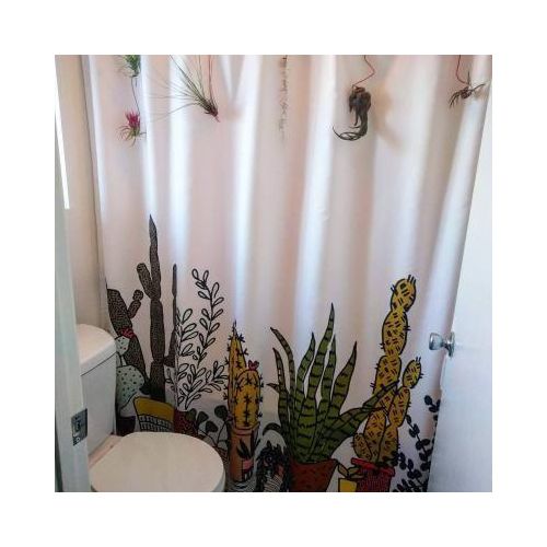 Waterproof Shower Curtain with Hooks