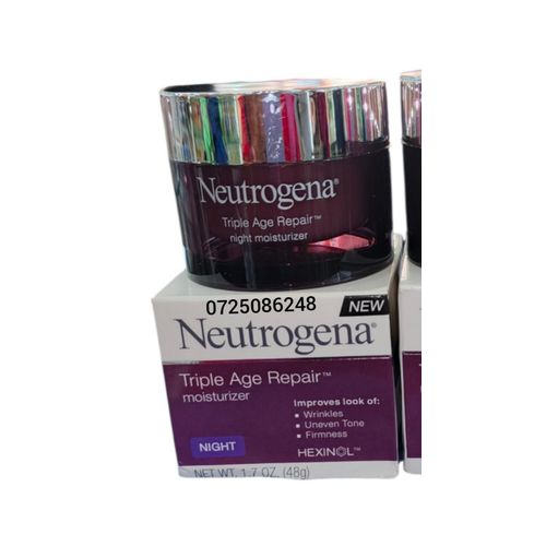 Triple age repair night moisturizer for removing wrinkles uneven skin tone and firming of skin