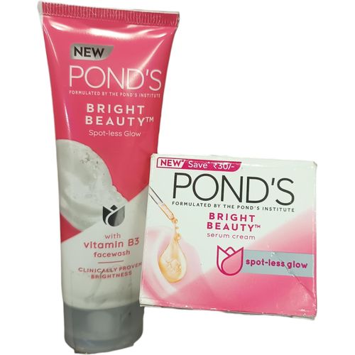 BRIGHT BEAUTY Spotless Glow FACE WASH With Vitamin B3 Spotless Glow FACE CREAM nk