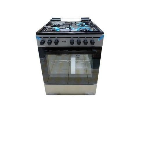VON 4-Burner Freestanding 60*55CM Cooker with Flame Failure Safety ,Powerful & Reliable Cooking