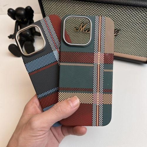 Polycarbonate Carbon Fiber Pattern(Tribal Case), Phone Cases Supports Wireless Charging For Iphone 15 Pro Max