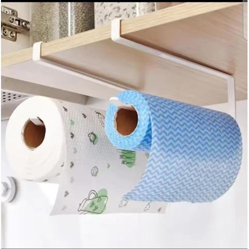 Kitchen Double Tissue Holder Wall or Counter Mounted Dispenser for Paper Towels Napkins