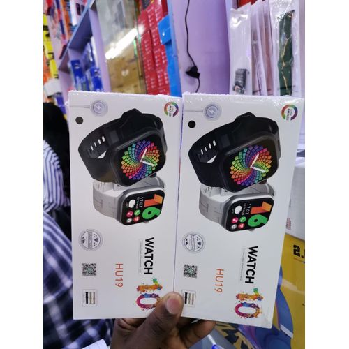 Ladies Black Smartwatch HU19 Bluetooth Call Smartwatch with GPS Waterproof Sleep Monitor Dual Strap Music and Photo Control