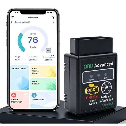 Automotive Diagnostic Tools, Bluetooth OBD2 Scanner, Code Reader, OBDII Diagnosis Scanner for Android IOS Windows