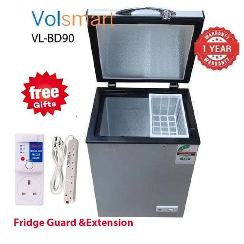 90L Chest Freezer Silver FREE GIFTS1YR WARRANTY