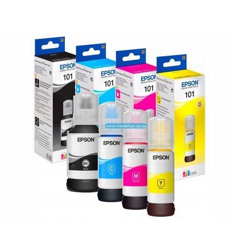101 Original Ink Cartridges Set Black Cyan Magenta Yellow Pack of 4