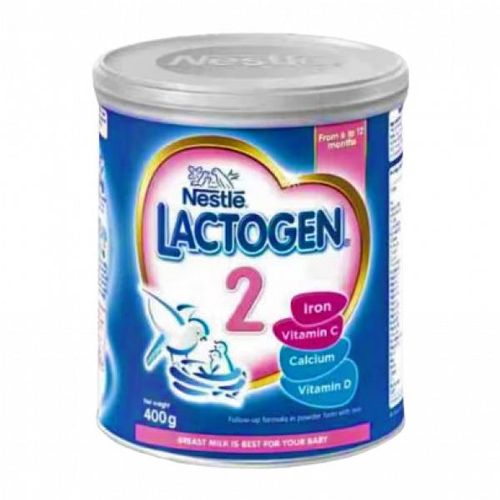 Lactogen 2 Follow-Up Formula 400g Stage 2 6-12 Months Baby Milk Powder