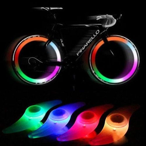 4pcs bicycle and motorcycle tire lights, spoke lights, willow leaf lights