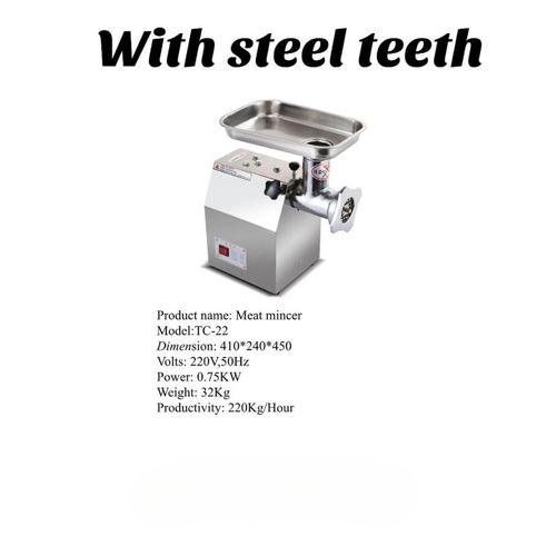 MEAT MINCER WITH STEEL TEETH