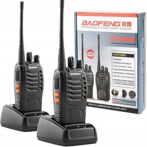 Baofeng BF-888s 3-5KM Radio Calls Walkie Talkie UHF With 16 Channels -2 Pieces Pack