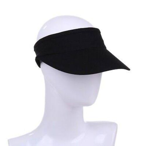 Black Sun Visor Cap – Adjustable Sports & Outdoor Visor Hat