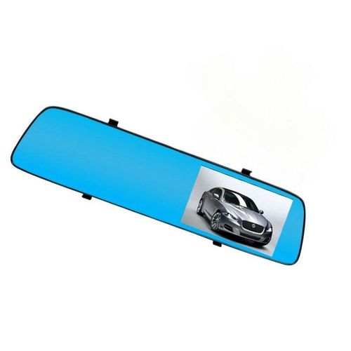 Dual Lens Mirror Dash Cam Car DVR 43 Inch Full HD 1080P with Loop Recording and G-Sensor