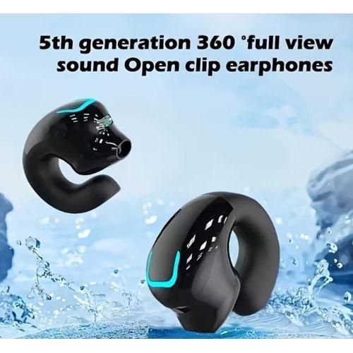 Clip-On Bluetooth Earphone Single Ear Non-In-Ear Earbud Ear-Friendly Sports Stereo Headphone