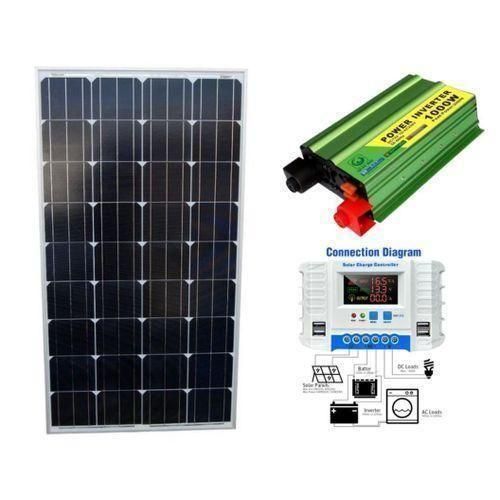 500Watts Solar Panel All Weather Monocrystalline 500 Watts Solar Panel 25 Years Warranty 1000W Solar Power Inverter 1000 W DC to AC Inverter 340AH Solar Charge Controller