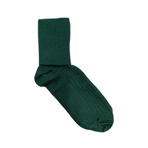 plain green school socks small size 4 pairs