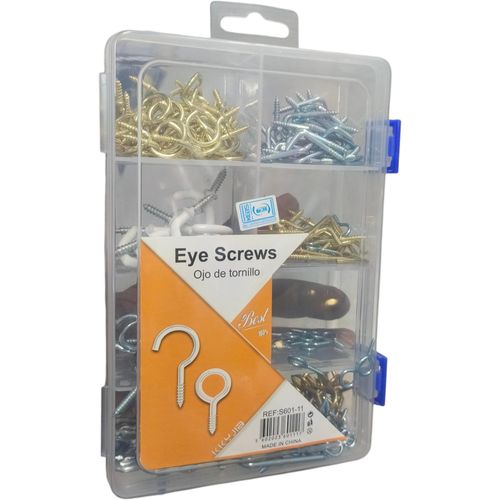 Eye Screws - Variety Shapes & Sizes All In One