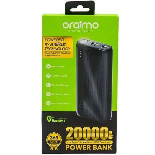 20000mAh Fast Charging Power Bank with Dual USB Ports and SOS Light Perfect for Travelers and Heavy Phone Users