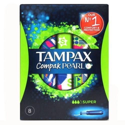 Compak Pearl Super Applicator 8 Tampons