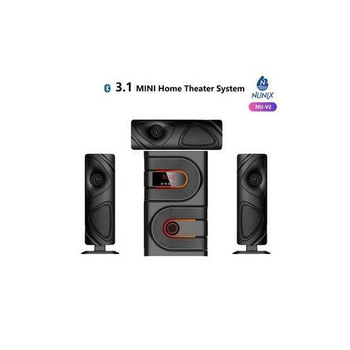 NU-V2 3.1 Channel Multimedia Subwoofer Speaker Sound System Mini Home Theater /USB/SD/FM Woofer