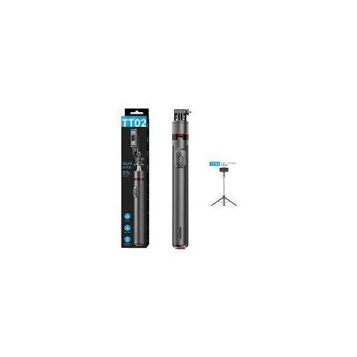 TT02 Auto Pop-Open Tripod Selfie Stick with Bluetooth Remote