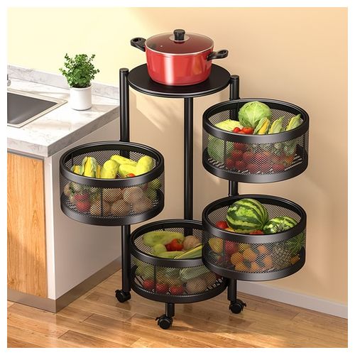 Rotating Storage Kitchen Rack/ Multipurpose Storage Rack