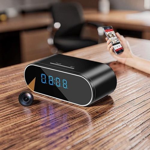 Motion Detection Sensor Security Surveillance Top Quality Full HD 1080P Full HD 4K Home and Office Security Surveillance Monitoring Alarm Mini Table Clock WiFi Spy Hidden Camera Audio Video Recorder