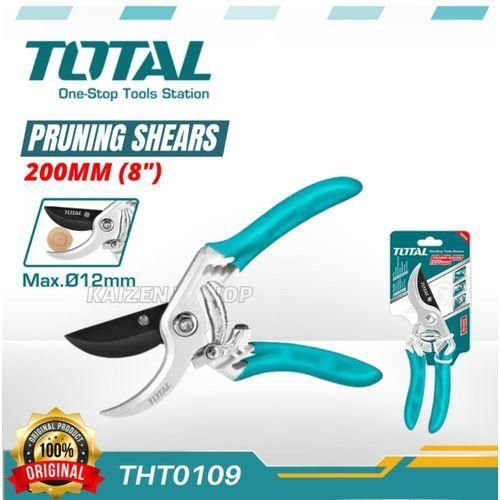 TOTAL Pruning Shears Heavy Duty Pruning Scissors 8'' Pruning Scissors Garden Shears Pruner Branches Secateurs Orchard Flower Sharp Hand Gardening Tool