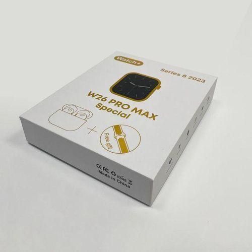 Smart W26 Pro Max Series 8 Smartwatch with Bluetooth EarPods