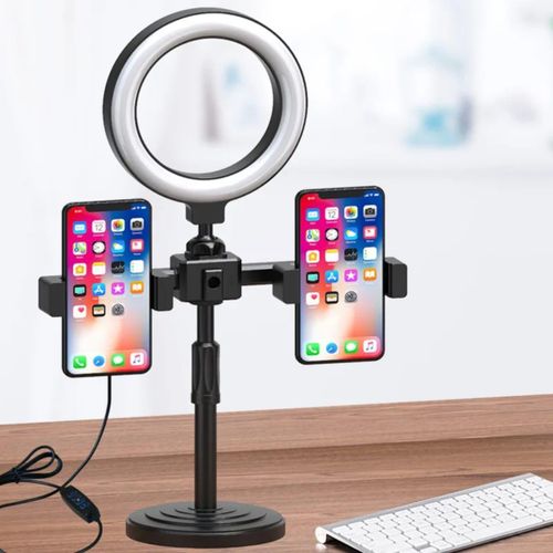 3 COLOURED TRIPOD STAND RINGLIGHT