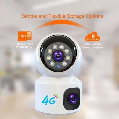 4G CCTV CAMERA Dual lens 4g CCTV camera indoor SIM card CCTV camera