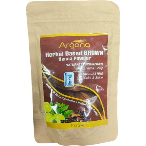 Herbal Based Brown Henna Powder Naturally Nourishes Hair Scalp Long Lasting Color Shine With Shikakai Lawsonia Indian Fruit Soap bc