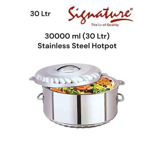 30000 ml 30 Ltr Junior Giant Stainless Steel Hotpots Serveware Set Serve Hot or Cold