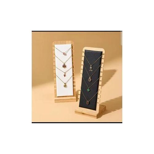 Vertical Necklace Holder Jewelry Organizer Stand Tree Rack Display Hanger for Earrings Bracelets Rings Necklace Storage Stand Space Saving Vanity Organizer for Women Girls