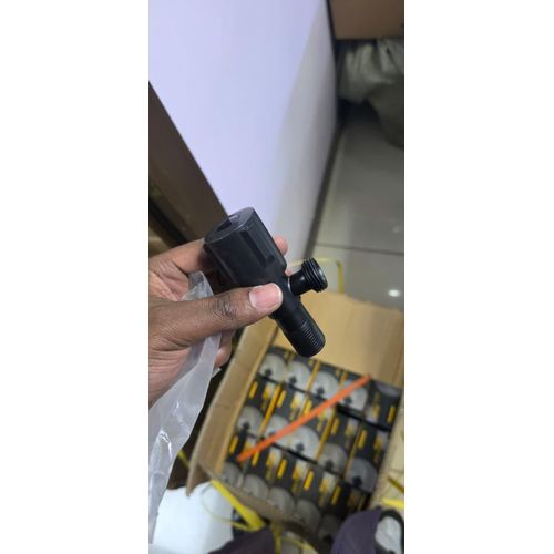 black arabic shower with double angle valve